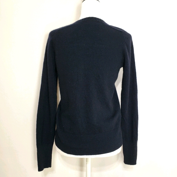 J Crew Wool with Cashmere Sweater in Dark Navy - Picture 4 of 6